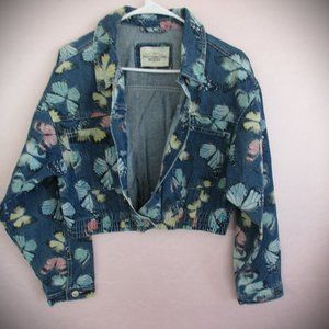 Size XL ASHLEY VINTAGE CHARM Denim Wear Jacket Large Breast Pockets 100% Cotton